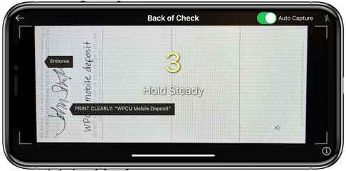 iPhone Mobile Deposit Example 2 iPhone Mobile Deposit Example 2