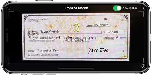 iPhone Mobile Deposit Example 1 iPhone Mobile Deposit Example 1
